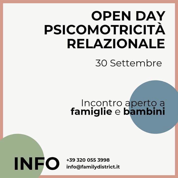 Family District | Open day psicomotricità